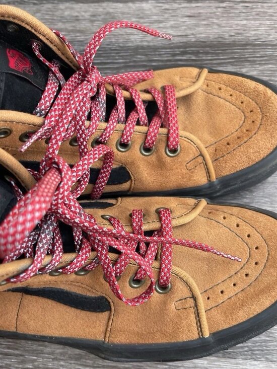 Vans Sentry sk8 Hi Hiker Suede Wheat Glazed Ginger Brown Men\'s Sz 7.5 Women’s 9 main image 11